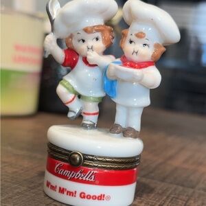 Chef Figurine with Red and White Accents